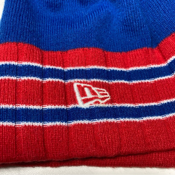 Chicago Cubs New Era MLB Beanie Knit Hat Cap Unisex One Size Cubbies Blue Red - Picture 7 of 14